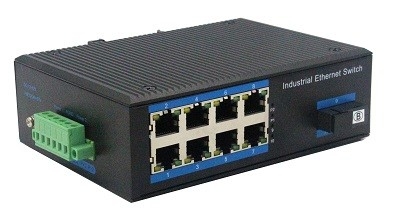 Sesión de OPK-4500-1GX8GT de 8 puertos 10/100/1000BASE-TX+1000Base-FX Interruptor Ethernet Industrial
